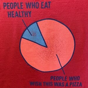 Life is Good crusher tshirt. EUC. People who wish this was a pizza